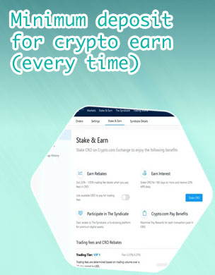 Crypto com earn minimum